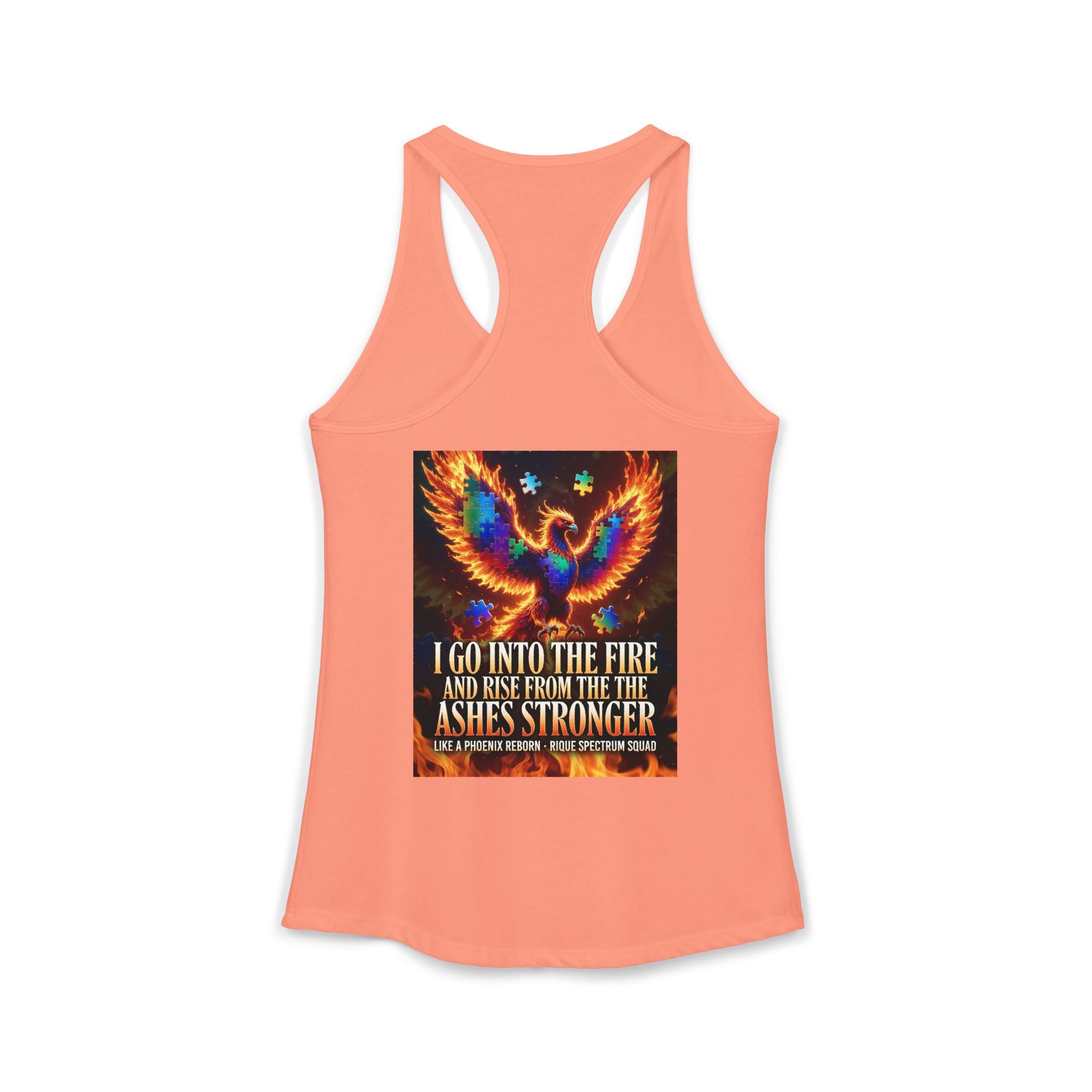 Spectrum Squad Women's Racerback Tank — Autism Pride Slim Fit Edition