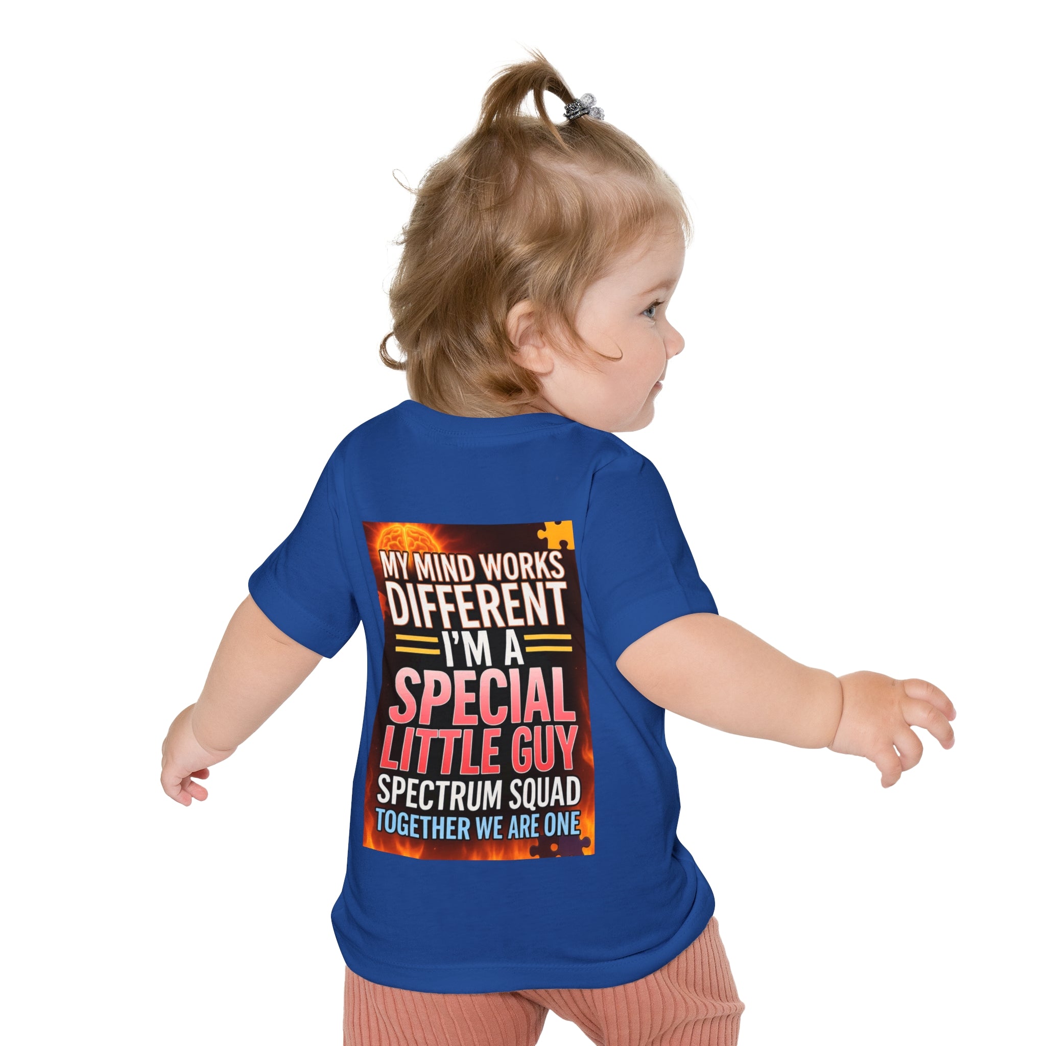Autism Pride Baby Tee - "My Mind Works Different" Spectrum Squad Short Sleeve