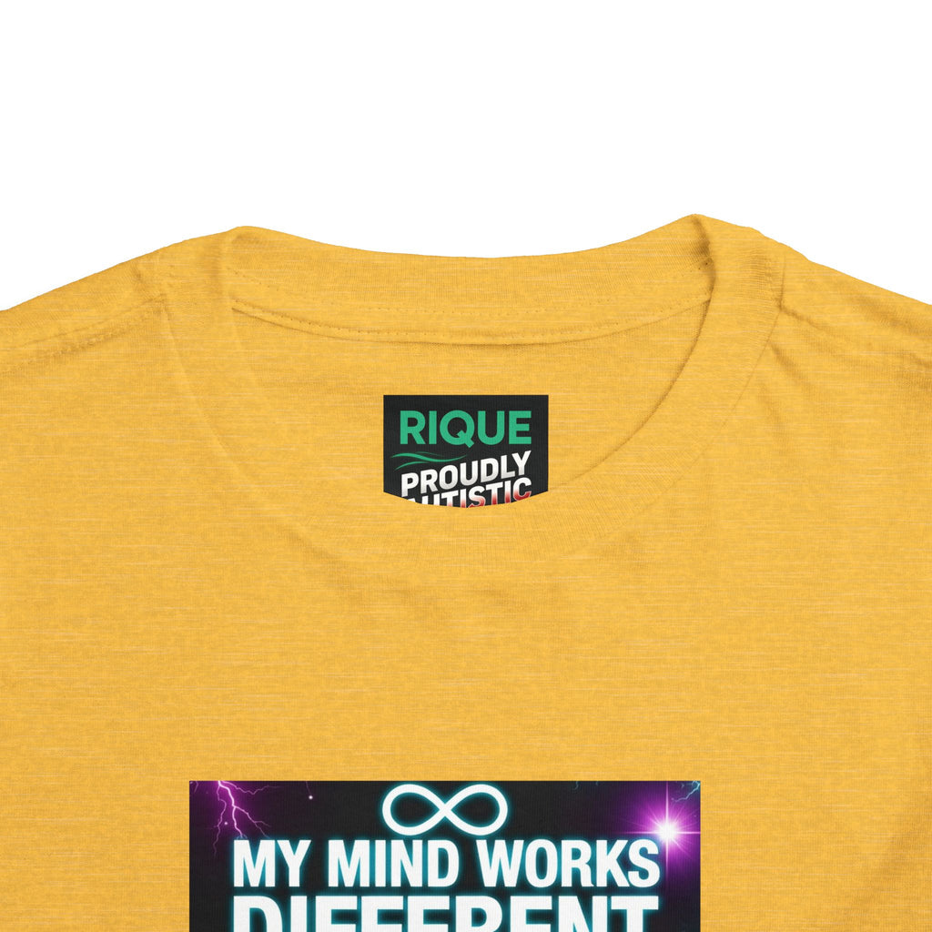 Toddler Tee — "My Mind Works Different I'm Just Special" Autism Pride Shirt