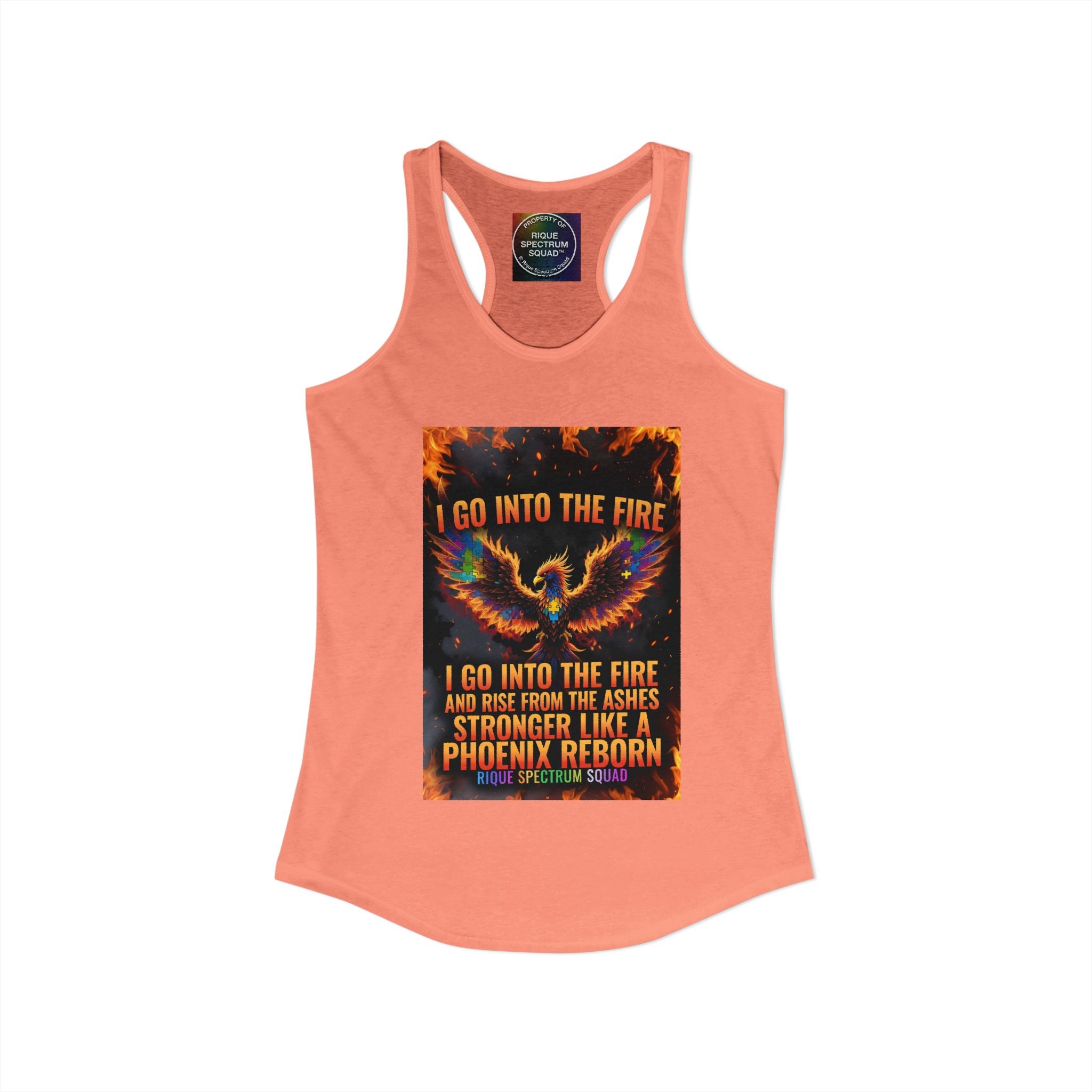 Spectrum Squad Women's Racerback Tank — Autism Pride Slim Fit Edition