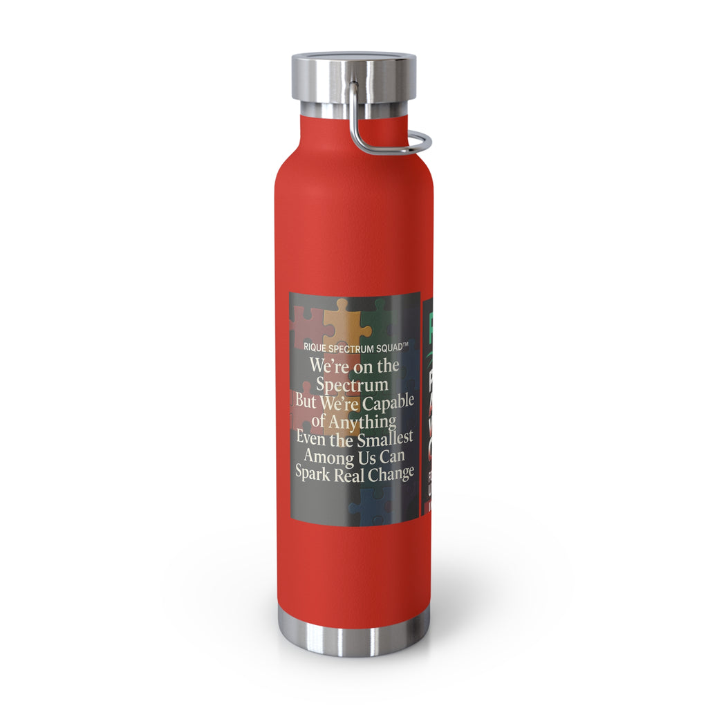 Autism Awareness 22oz Insulated Bottle — Rainbow Multi-Color Collection