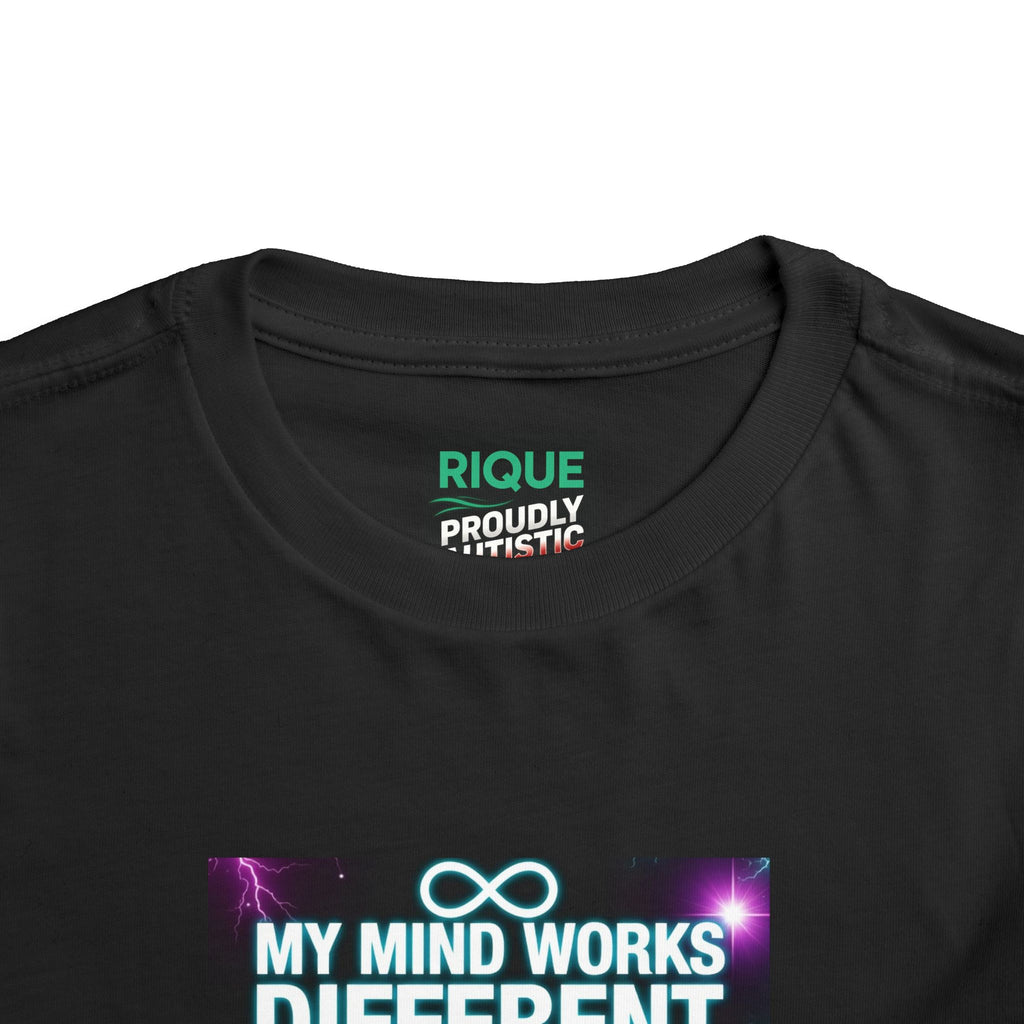 Toddler Tee — "My Mind Works Different I'm Just Special" Autism Pride Shirt
