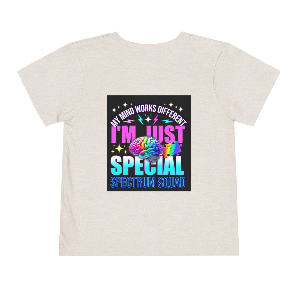 Toddler Tee — "My Mind Works Different" Autism Spectrum Pride Kids Shirt