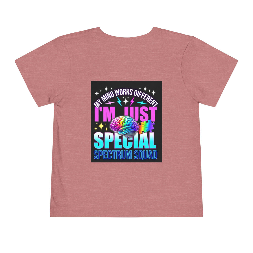 Toddler Tee — "My Mind Works Different" Autism Spectrum Pride Kids Shirt