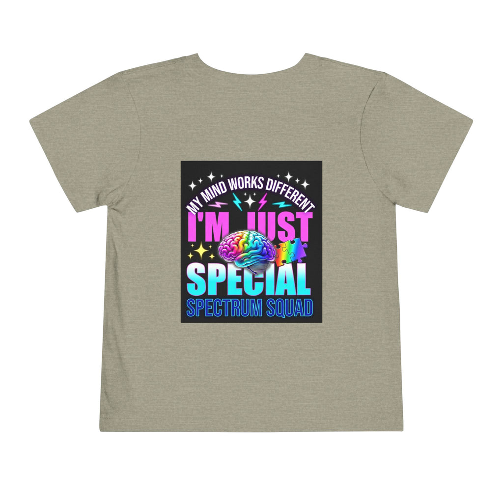 Toddler Tee — "My Mind Works Different" Autism Spectrum Pride Kids Shirt