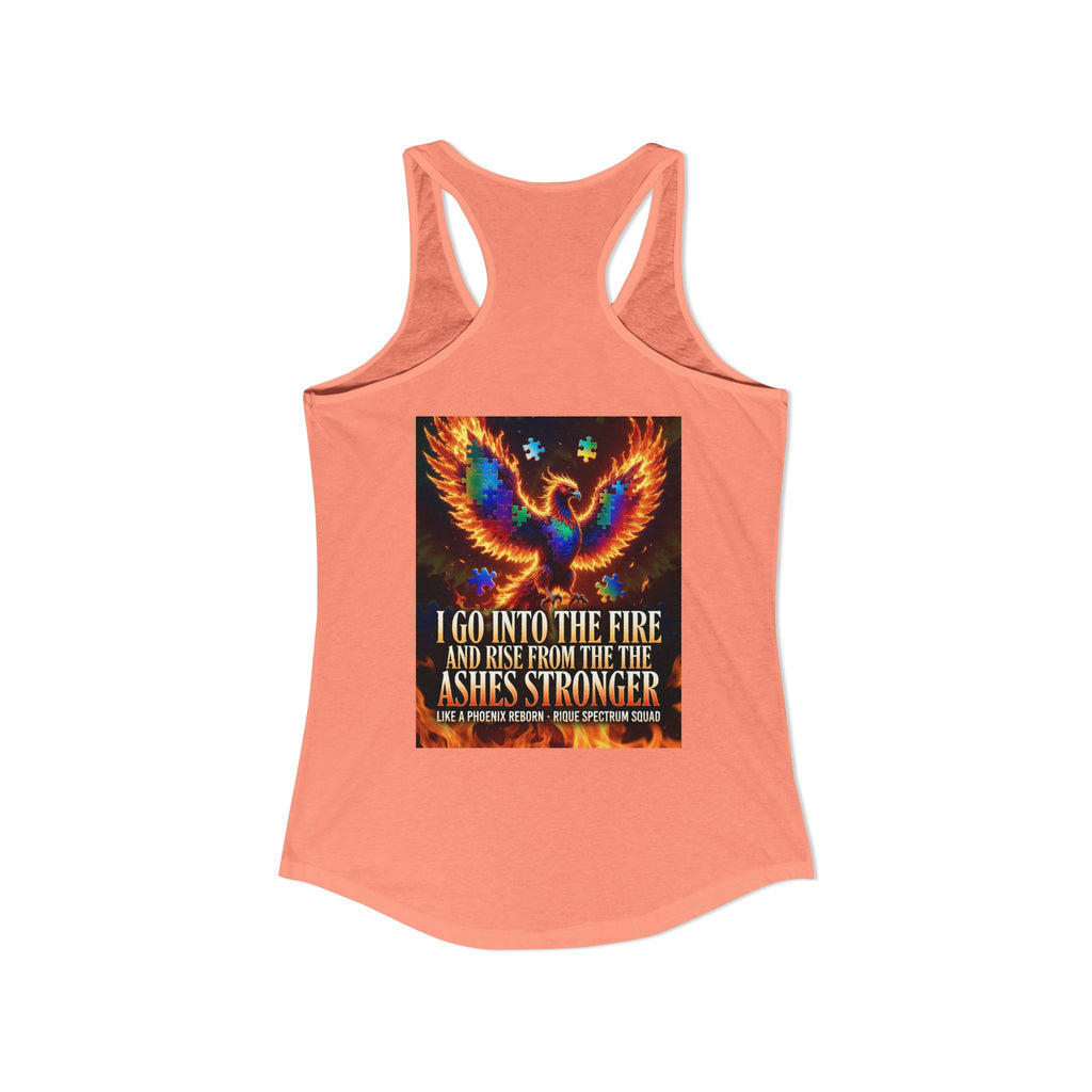 Spectrum Squad Women's Racerback Tank — Autism Pride Slim Fit Edition