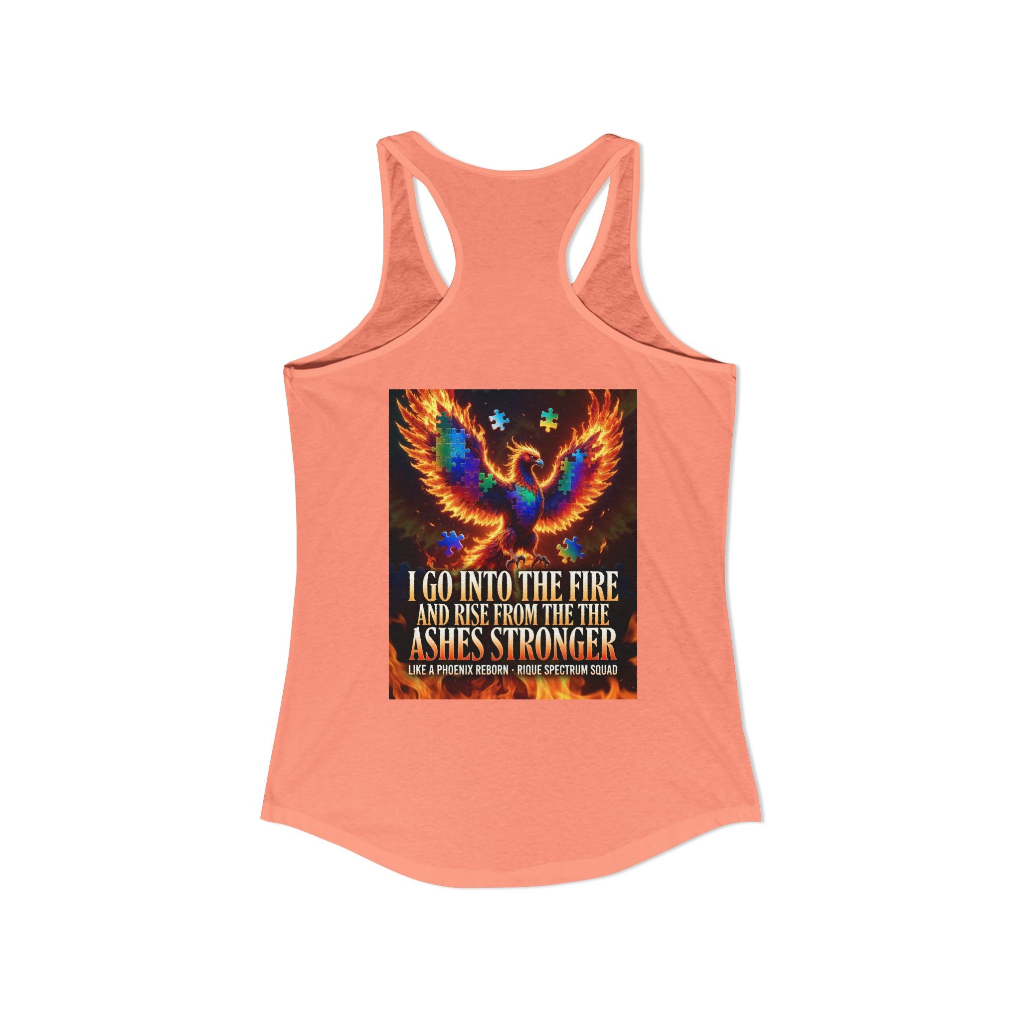 Spectrum Squad Women's Racerback Tank — Autism Pride Slim Fit Edition