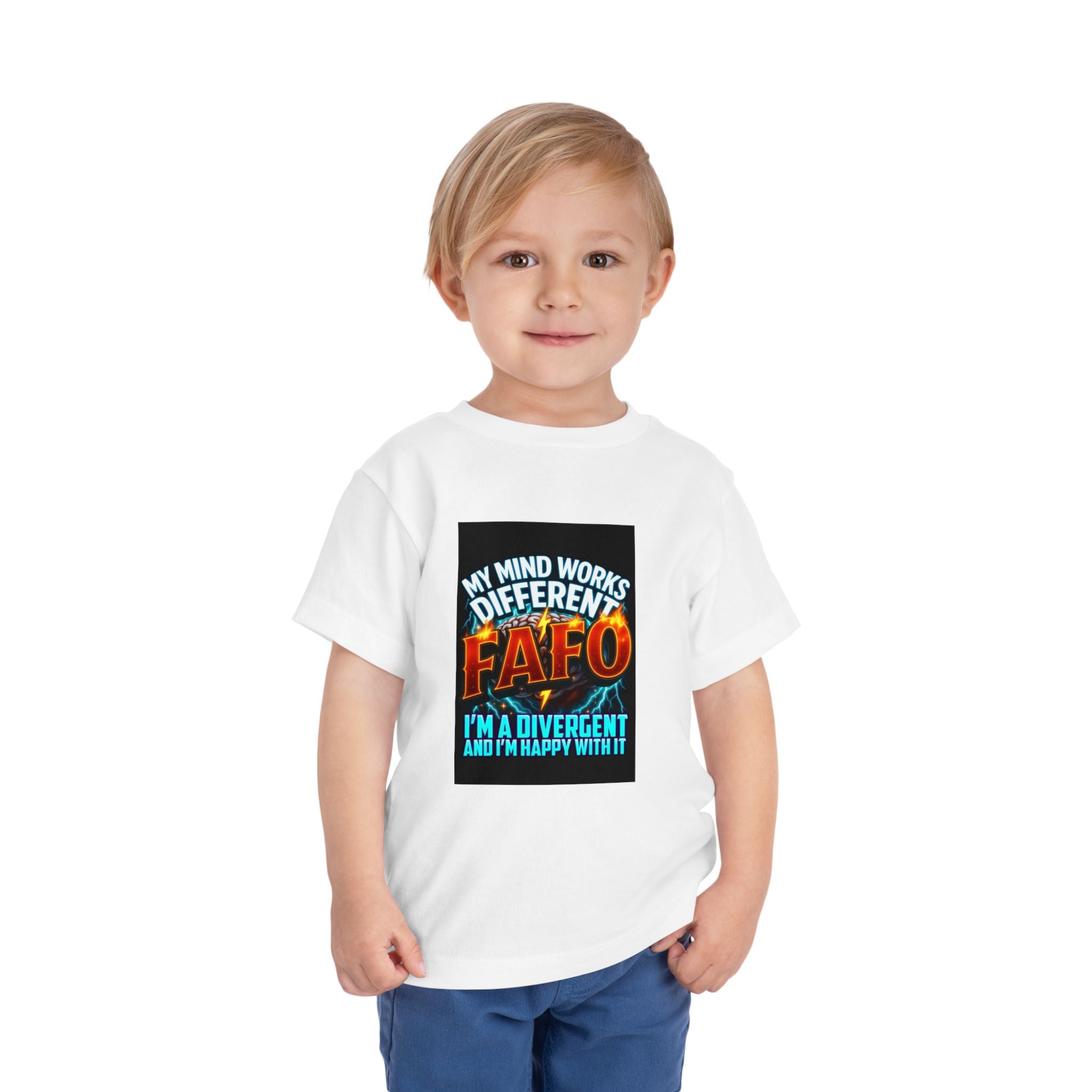 Toddler Tee — "My Mind Works Different" Autism Spectrum Pride Kids Shirt