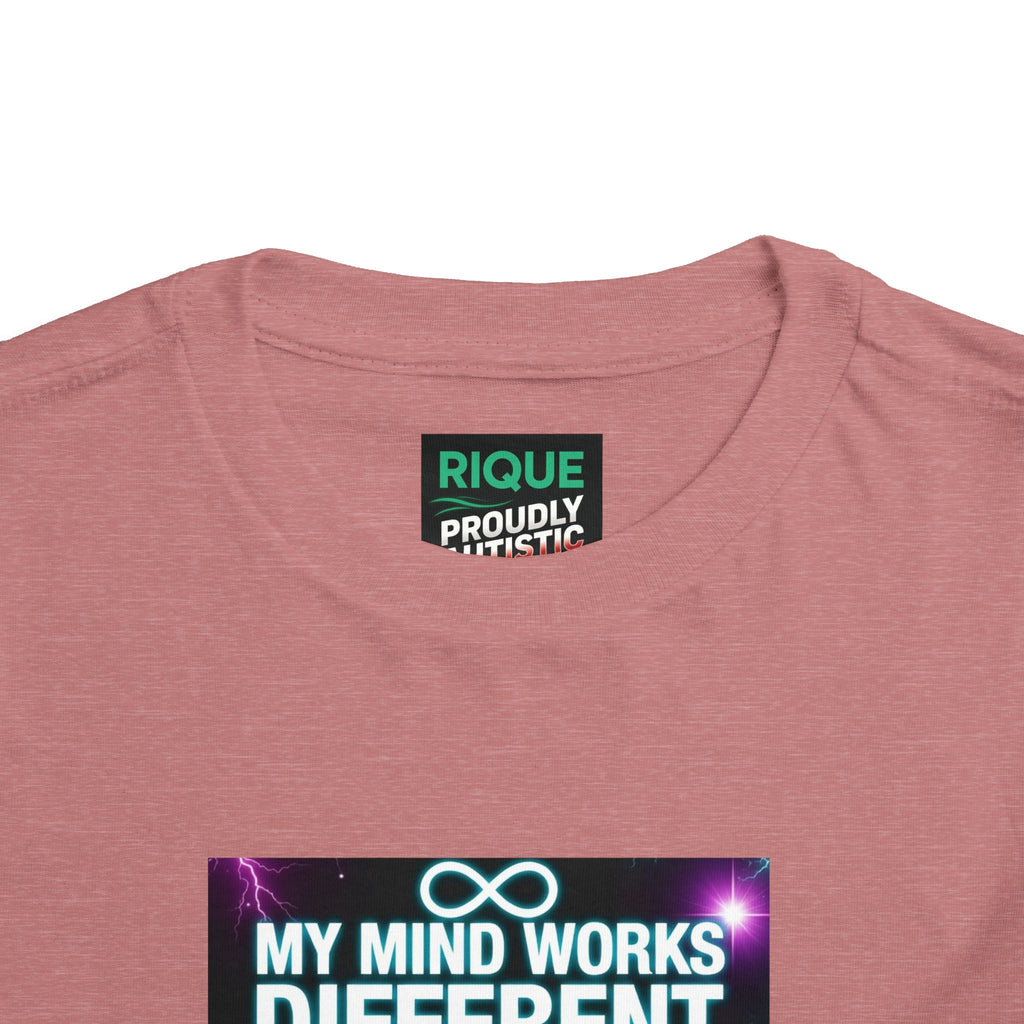 Toddler Tee — "My Mind Works Different I'm Just Special" Autism Pride Shirt