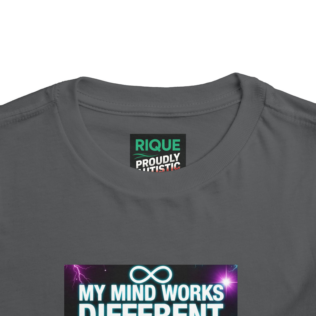 Toddler Tee — "My Mind Works Different I'm Just Special" Autism Pride Shirt