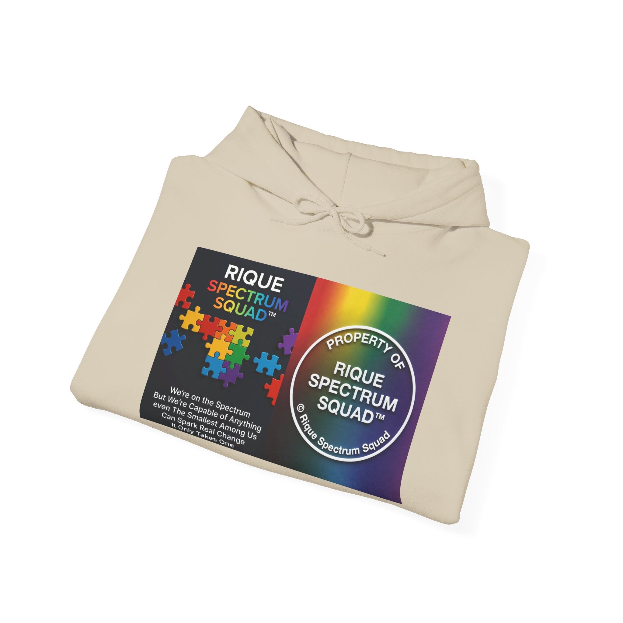 Spectrum Squad Hoodie — Riques Collective Minds Rainbow Logo Sweatshirt