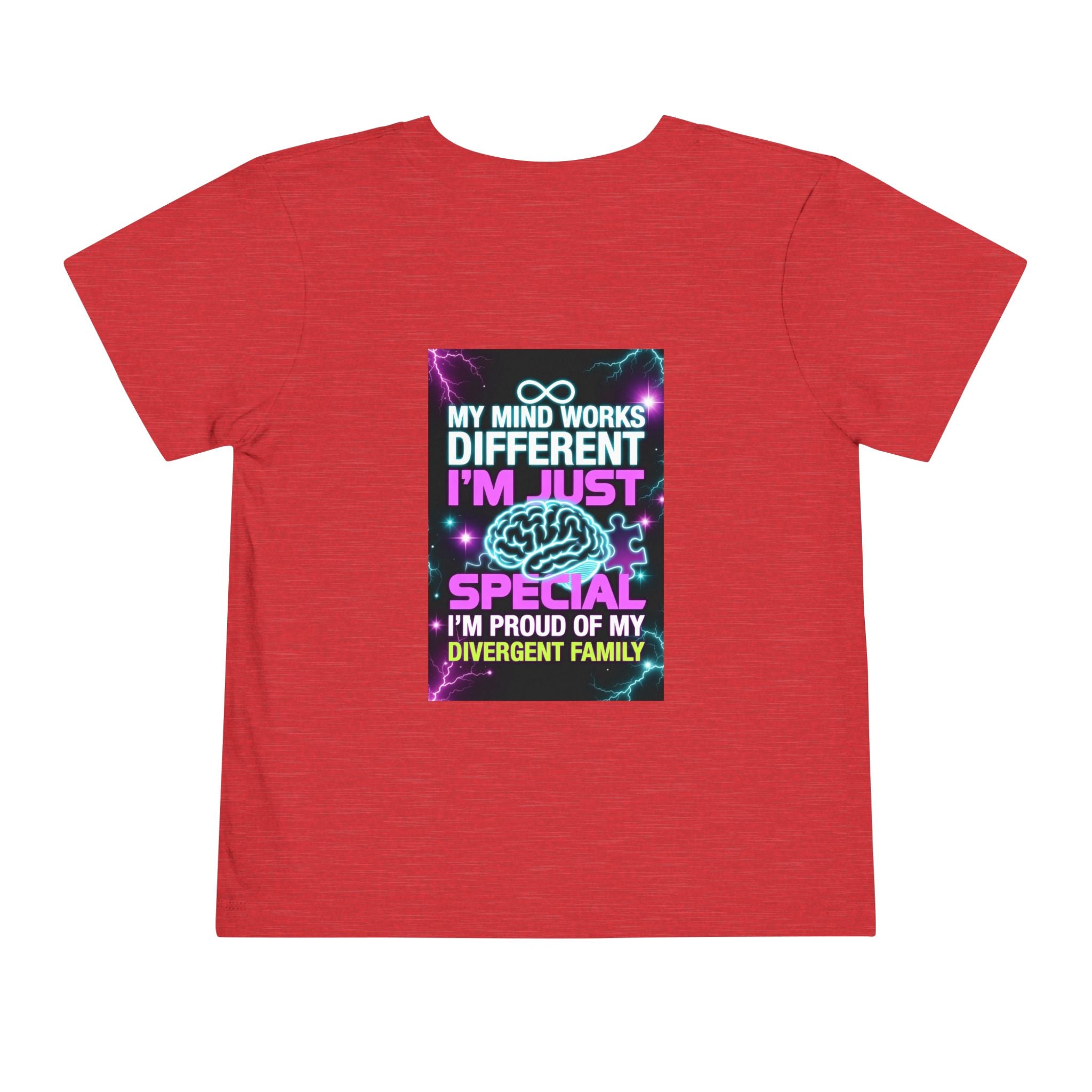 Toddler Tee — "My Mind Works Different, I’m Just Special" Autism Proud Kids Shirt