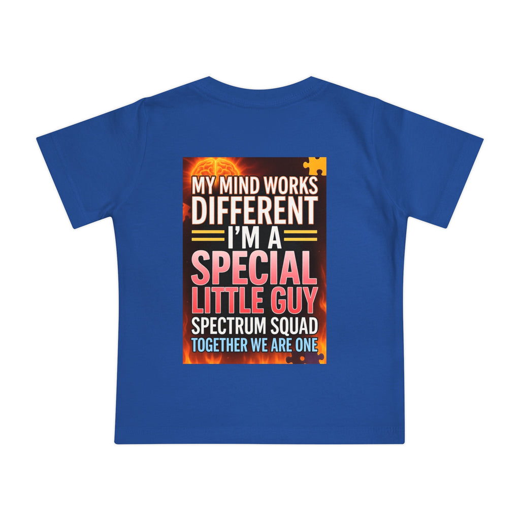 Autism Pride Baby Tee - "My Mind Works Different" Spectrum Squad Short Sleeve