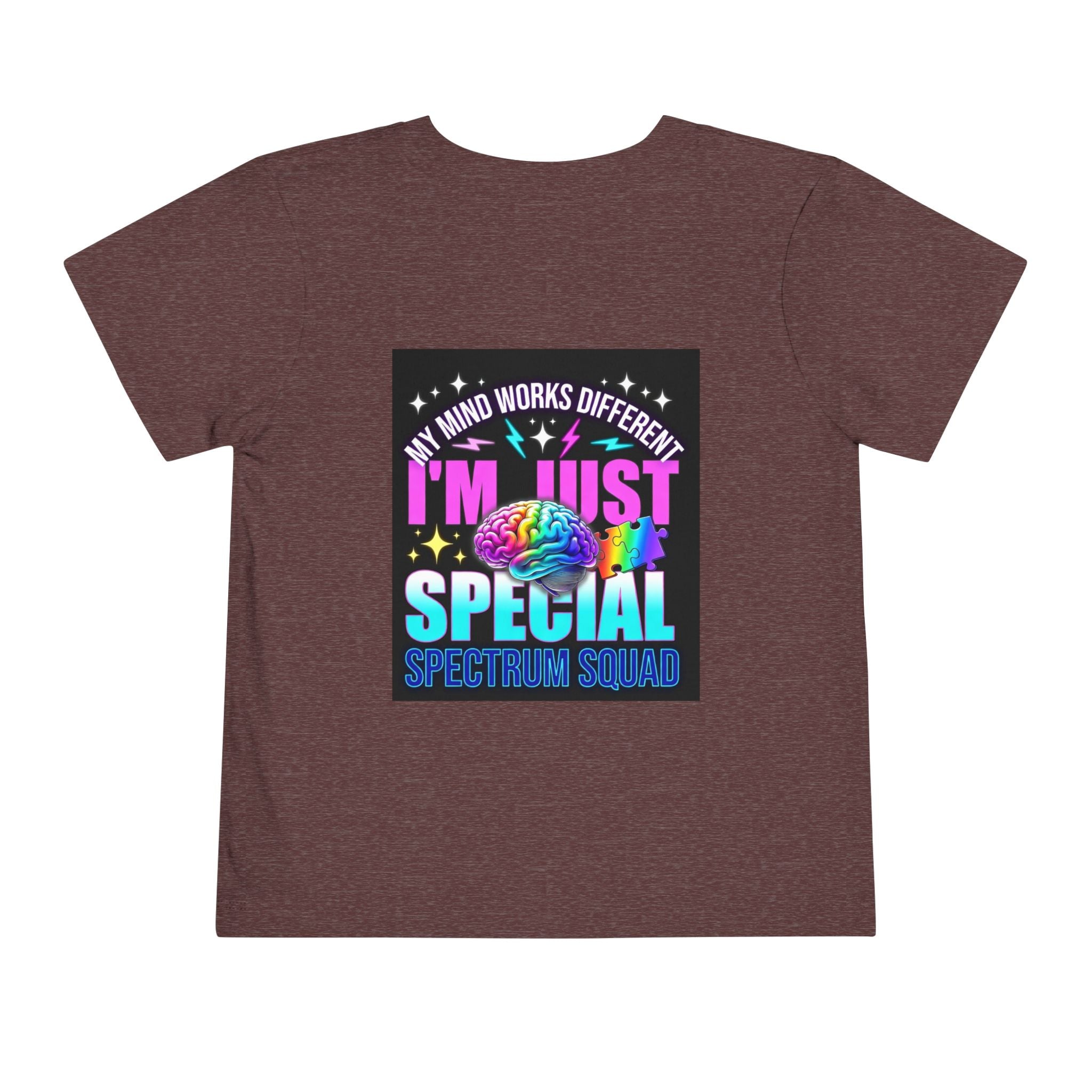 Toddler Tee — "My Mind Works Different" Autism Spectrum Pride Kids Shirt